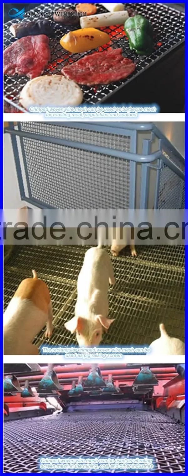 mining sieving crimped wire mesh for stone crusher screen factory