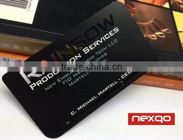 Custom printed laser cut business card metal