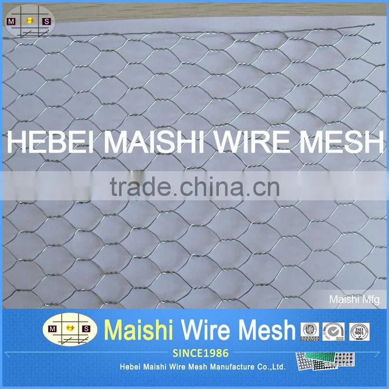 (real factory )Galvanized hexagonal wire netting with ISO9001 system