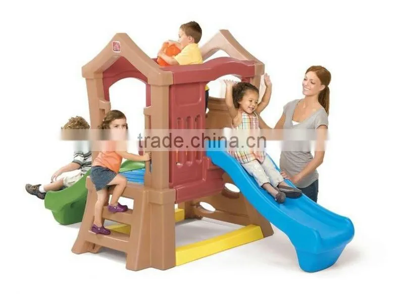 OEM outdoor&indoor plastic playground slide for kids, Slide Type swing toys.