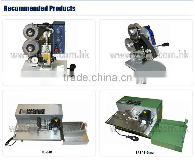 automatic expiry date printing machine on plastic bag
