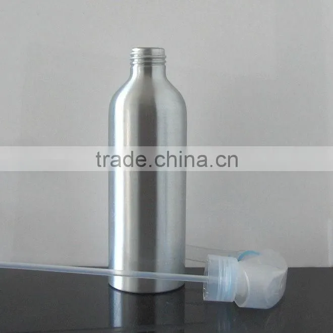 2017 Wholesale 30m -500ml empty aluminum bottle with mouse trigger sprayer aluminum trigger spray bottle for cosmetic packaging
