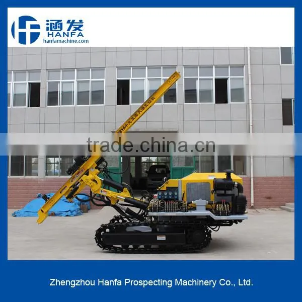 HF138Y crawler drilling rig, hydraulic operation, DTH drilling rig