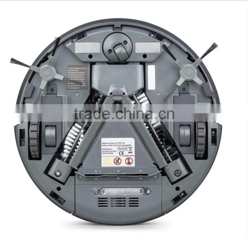 China wholesale high class v-shape middle brushes smart vacuum cleaner robot sweep and mop wet and dry