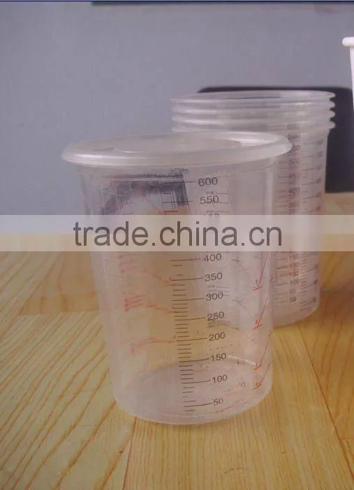 disposable 600cc poly paint mixing cup