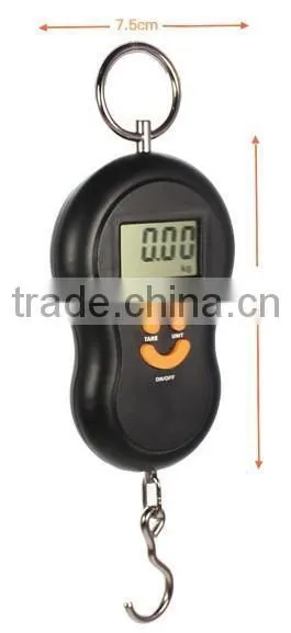 50kg Blue LED Portable Digital Luggage Scale with belt and Hook