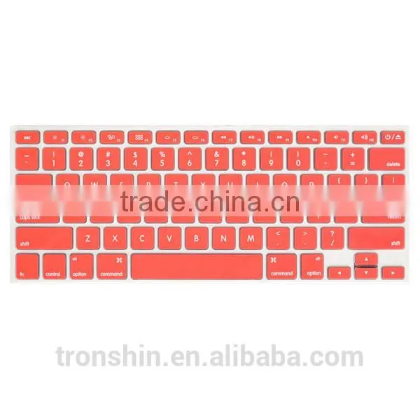 Silkscreen printing rubberized silicone keyboard skin case for HP, LENOVO, MacBook laptops