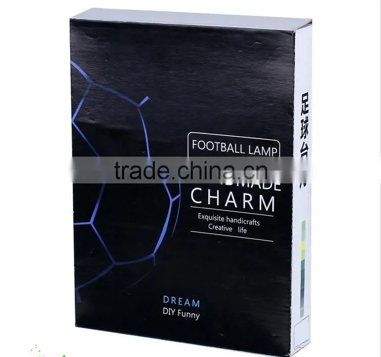 Original DIY Football Table Lamp, Creative Foldable World Cup Soccer Ball Night Light