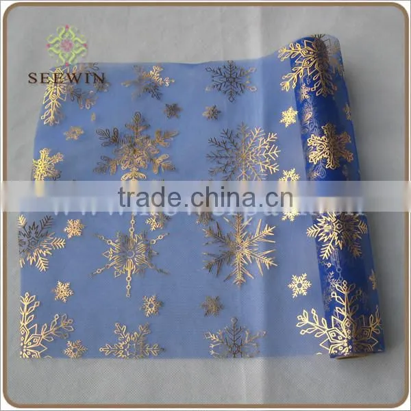 blank christmas ornament of organza roll