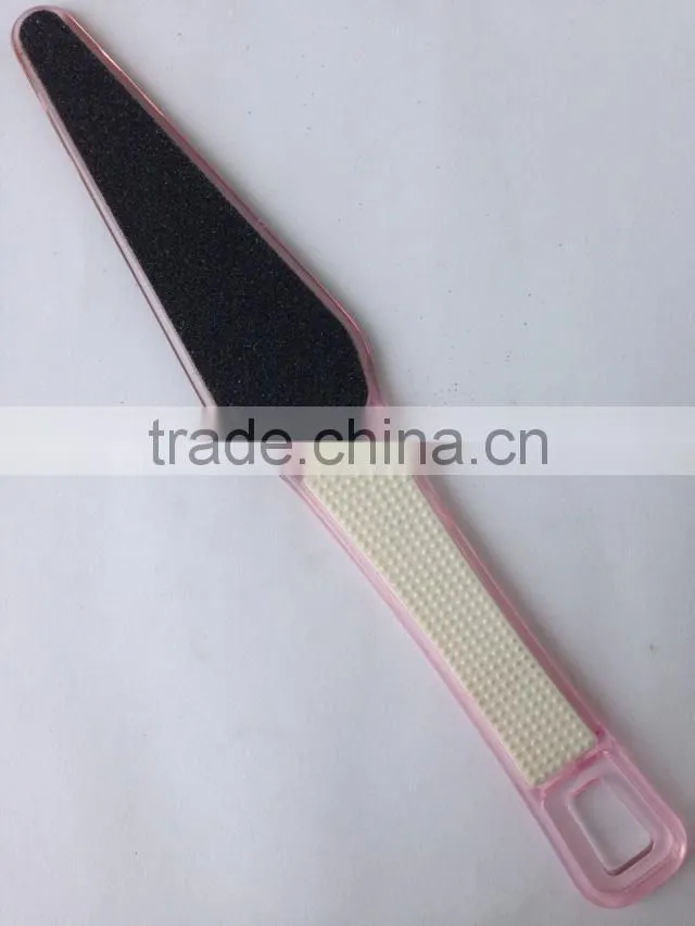 Sandpaper foot file with plastic handle,pedicure foot file,smoother foot file