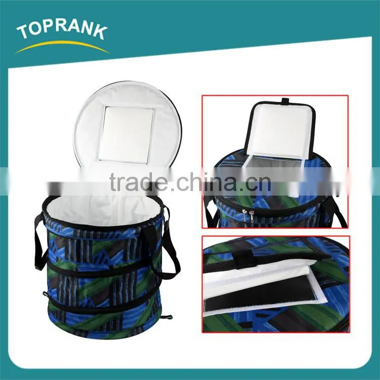 Promotional insulated collapsible soft foam round pop up party cooler