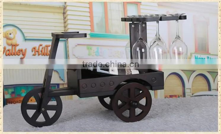 special design animal wine rack for home or hotel decoration horse car shape wine rack