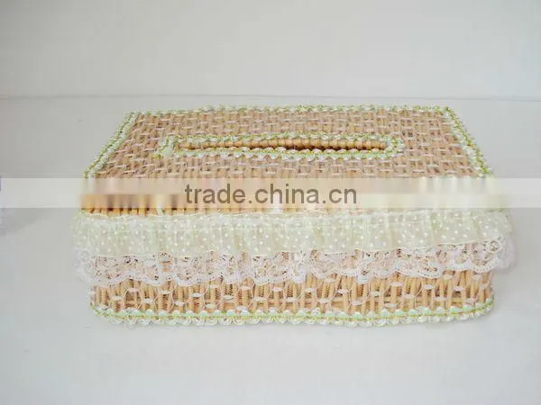 Exquisite wicker napkin box