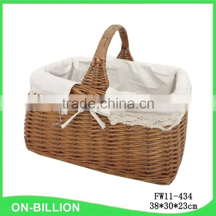 New kids travel grey willow mini picnic basket set