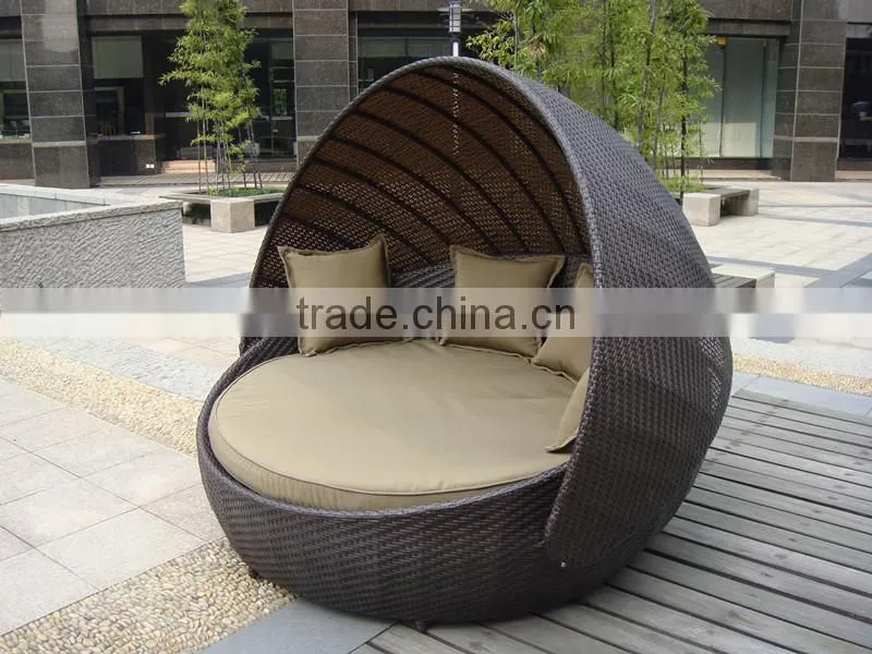 2016 Hot Sale Round Rattan Lounger for Beach