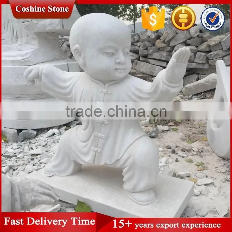 Decotative Handmade White Marble Buddha Statue For Sale