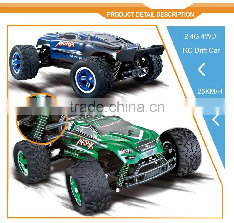 2.4G 1:12 Scale 25km/h Electric 4WD Buggy Big Wheels HSP RC Car Toy for Children