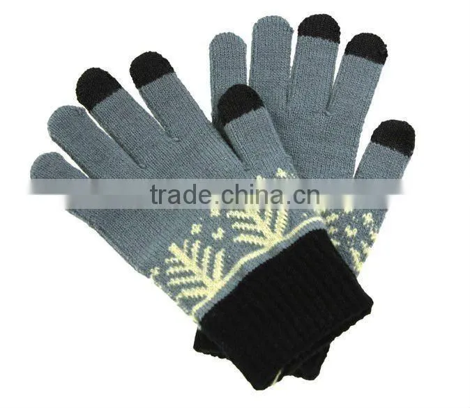 Stripe Acrylic iPhone Touch Gloves ZMR723