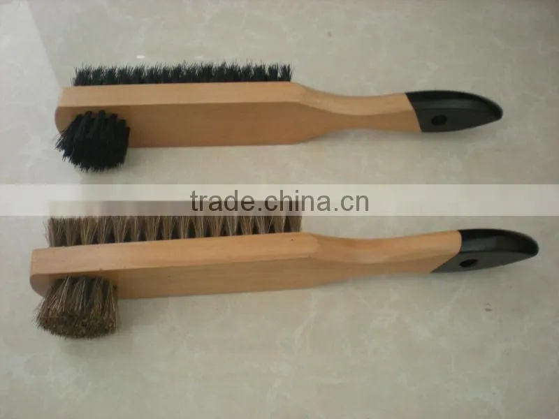 wooden shoe brush
