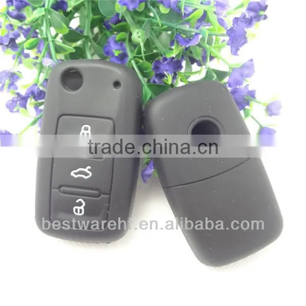 Top!!!For Volkswagen 3 buttons smart remote key,car key key case