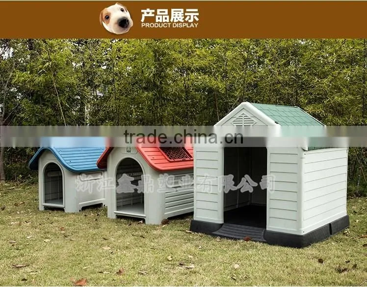 2016 Factory Direct wholesale ventilation rainyproof Plastic Dog Kennel