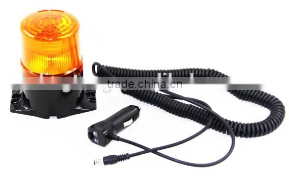 12v 24v LED Beacon Light Rotating Beacon Light Magnetic 2400MA Rechargeable Battery Light