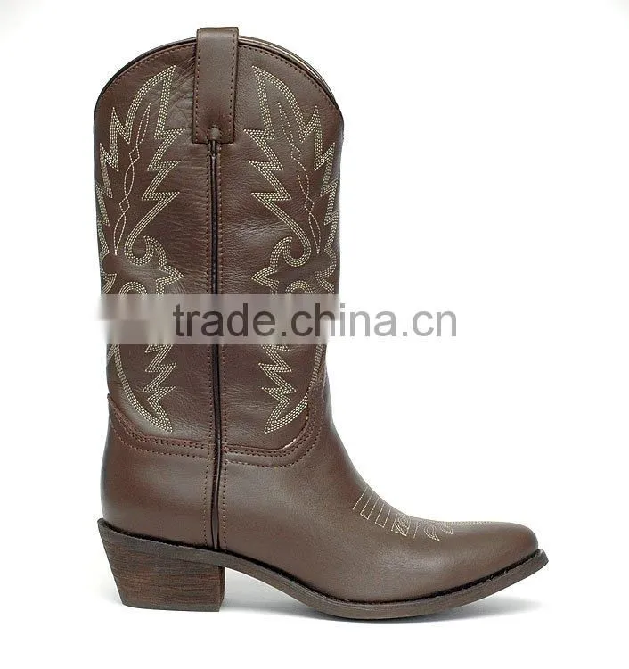Goodyear welt leather western boots