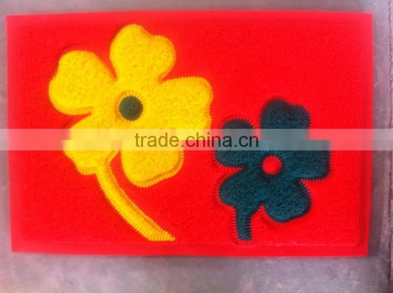 pvc coil floor mat with foam backing pvc noodle door mat with edge