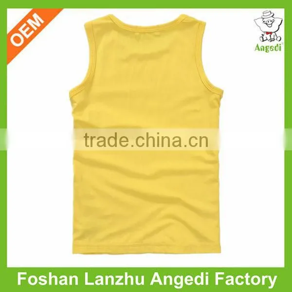 Summer Knitted Soft Fabric Kids Sports Wear tank top