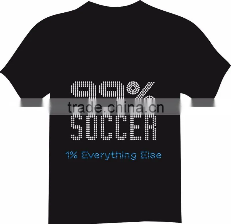 Hot Fix Popolar Custom Love Sports Rhinestone Transfer Design