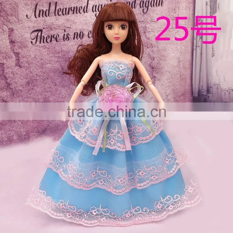 2016 custom beautiful cute fabric11 inch doll clothing for children