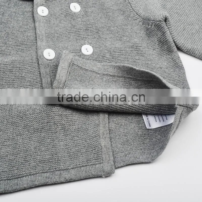 gray fashion crochet baby cardigan