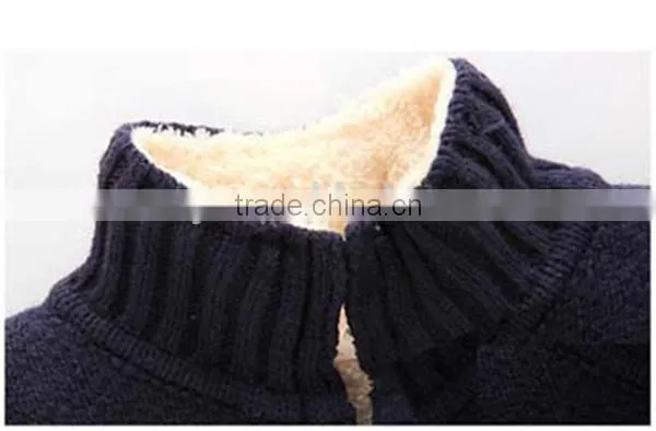 Boys Warm Fleece Lined Thick Knitted Sweater Cardigan
