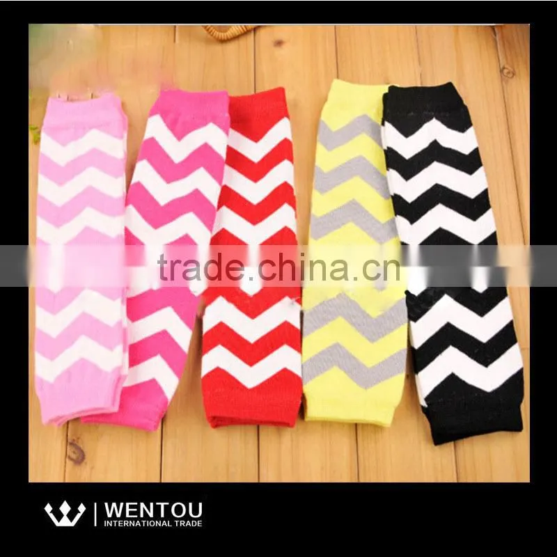 Personalized Cotton Baby Socks Chevron Leg Warmer For Children