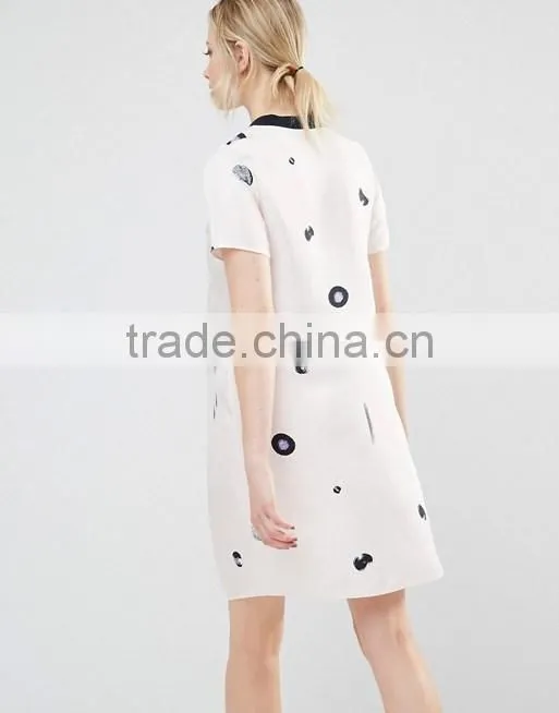 New design new printing cotton fabric short sleeve maternity wear