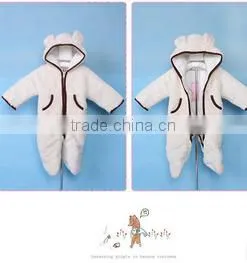 Baby winter climb suit plush animal baby romper