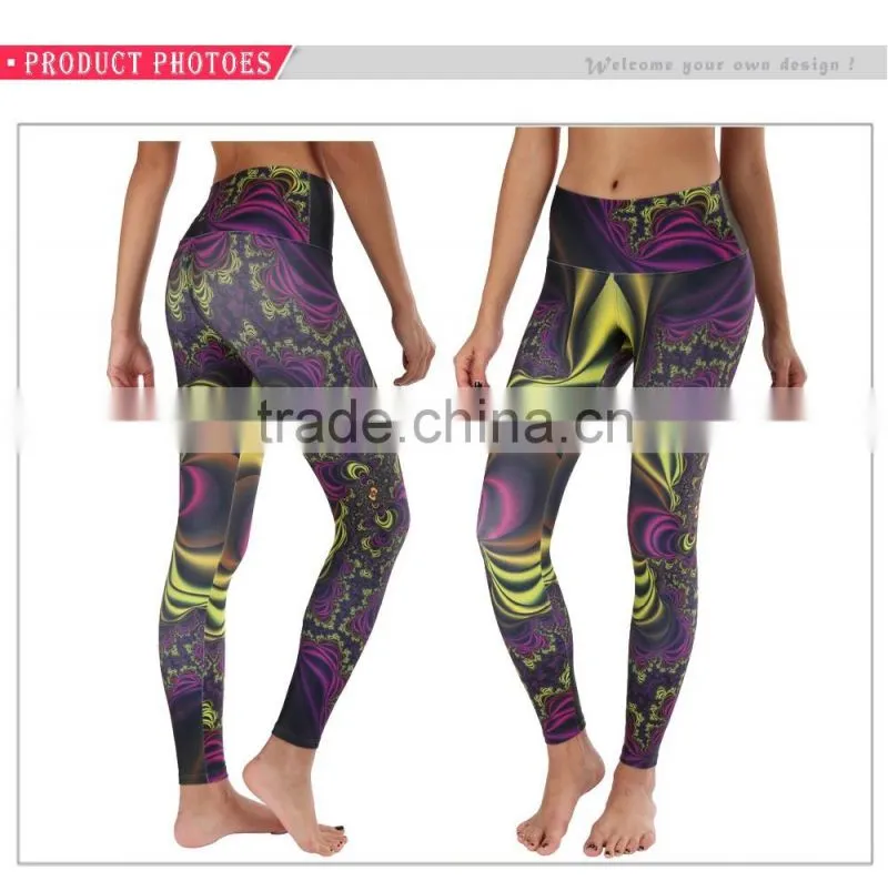 Cheap sportswear fitness pants fashion tights for women