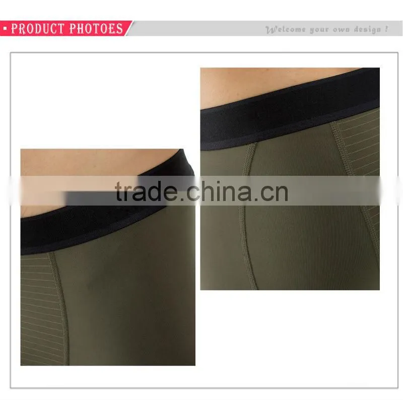 Stretchable compression printing shorts tight men's compression shorts