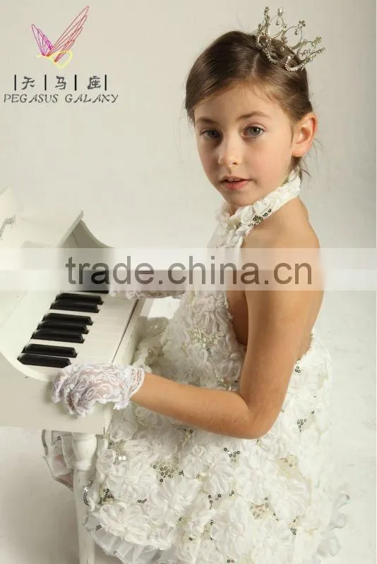 2013 New Style! white ballroom dance dress for kids&adults