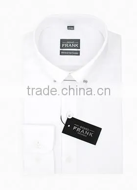 White shirt for man latest design pinned collar mens dress shirts