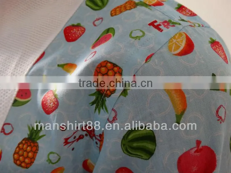 2017 superbly design fruit print french cuff washed marcella tuxedo shirt