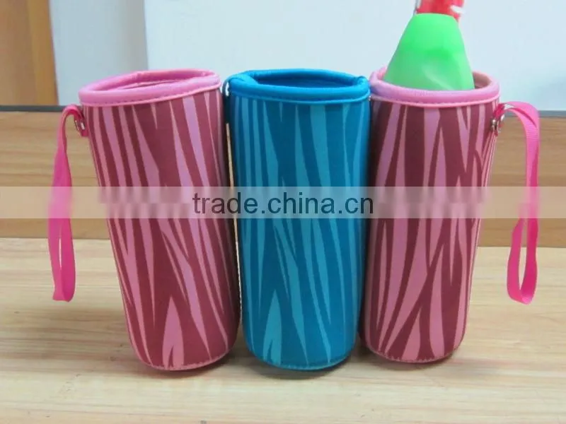 GR-B0107 high quality neoprene bottle cooler with string