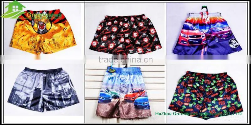 Silk fabric boxer sexy men underwear printing wholesale mens silk cheap underwear briefs boxers shorts GVYL0015