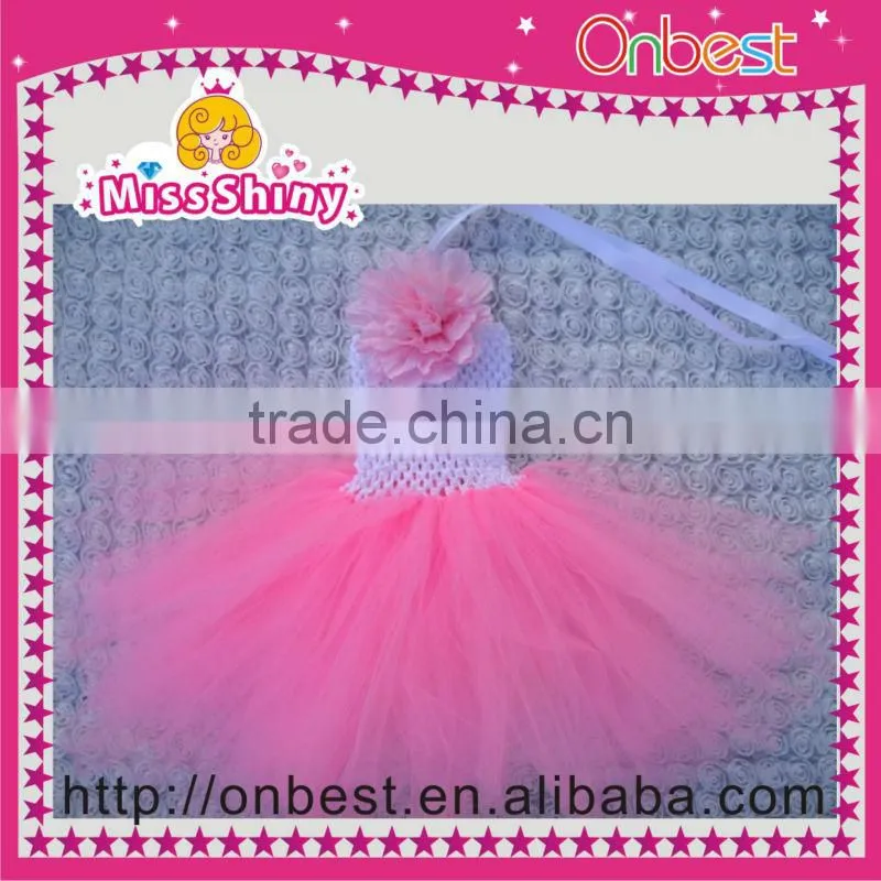 Hot selling beautiful pink bow cake/ ballet /petty skirt/ tutu /dress 3 layer color wholesale.