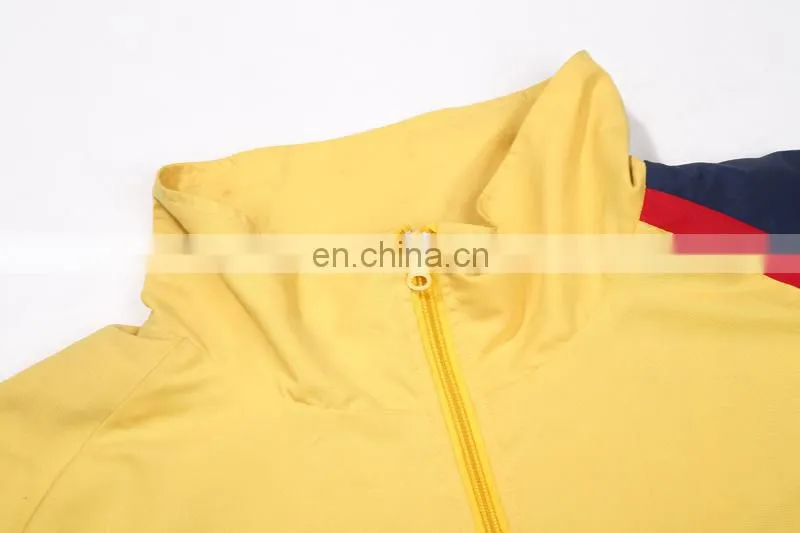 100% nylon full zip lining windbreaker tracksuit jacket