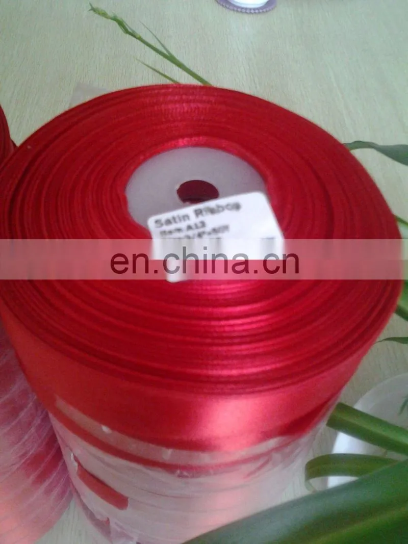 wholesale 100% polyester satin ribbon for garment