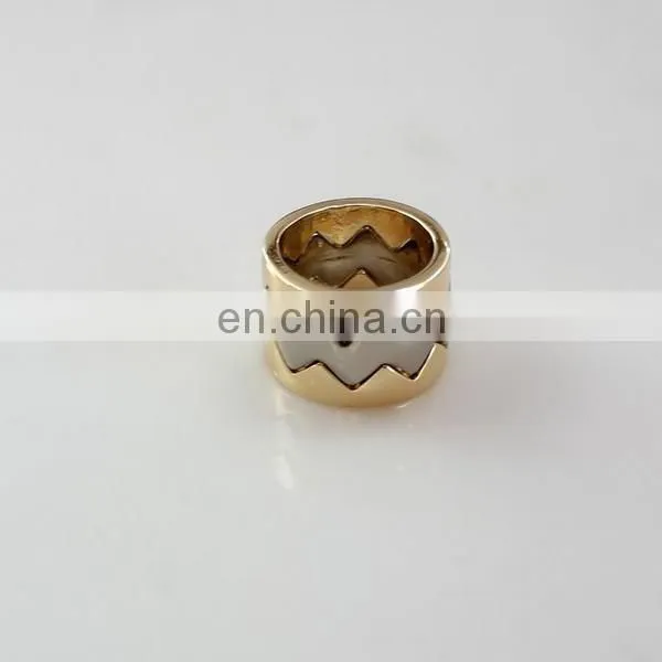 Personalized Assembly Serration Stack Ring