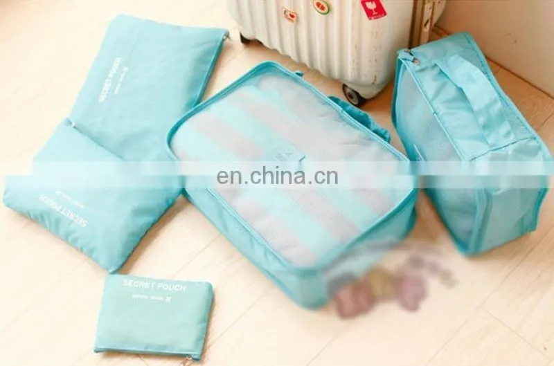 6pcs set Waterproof Travel Organizer Storage Box