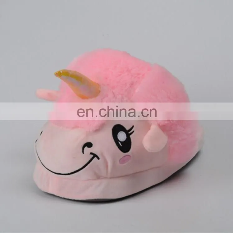 High quality cute design christmas unicorn slippers