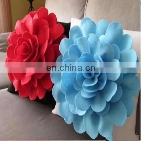 flower shape throw pillow Felt Rose with BONUS Pillow Pattern Tutorial